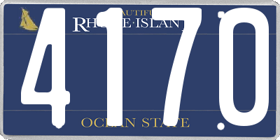 RI license plate 4170