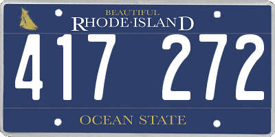 RI license plate 417272