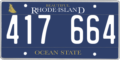 RI license plate 417664