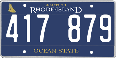 RI license plate 417879