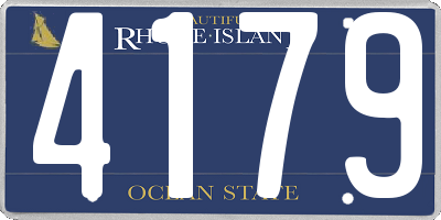 RI license plate 4179