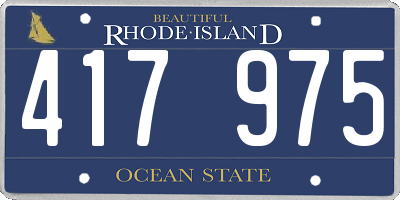 RI license plate 417975