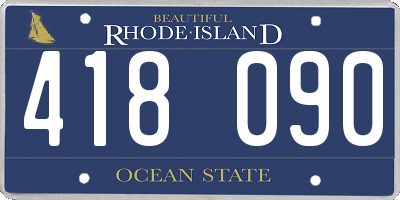 RI license plate 418090