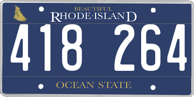 RI license plate 418264