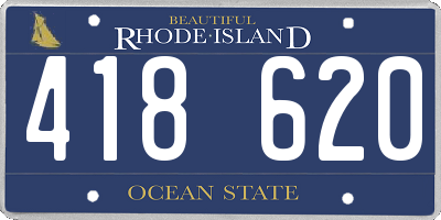 RI license plate 418620