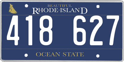 RI license plate 418627