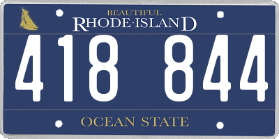 RI license plate 418844