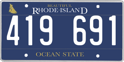 RI license plate 419691
