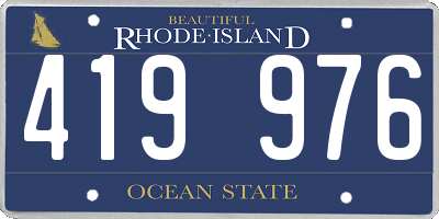 RI license plate 419976