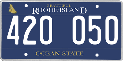 RI license plate 420050
