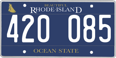RI license plate 420085