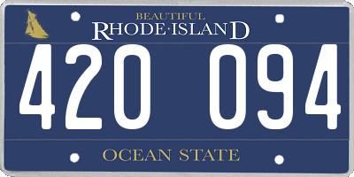 RI license plate 420094