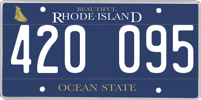 RI license plate 420095
