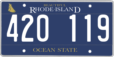 RI license plate 420119