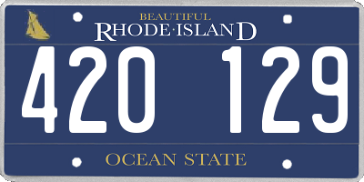 RI license plate 420129