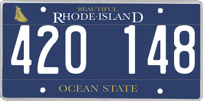 RI license plate 420148