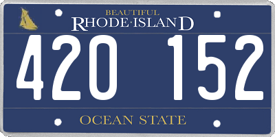 RI license plate 420152