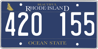 RI license plate 420155