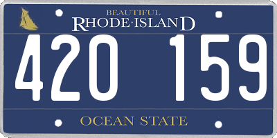 RI license plate 420159