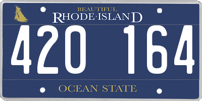 RI license plate 420164