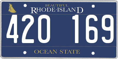 RI license plate 420169