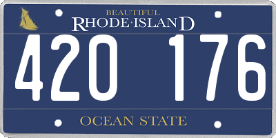 RI license plate 420176