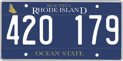 RI license plate 420179