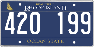 RI license plate 420199