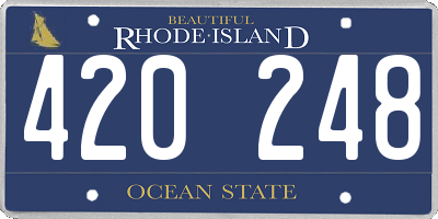 RI license plate 420248