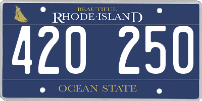 RI license plate 420250