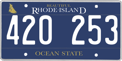 RI license plate 420253
