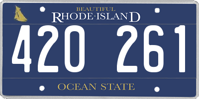 RI license plate 420261