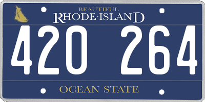 RI license plate 420264