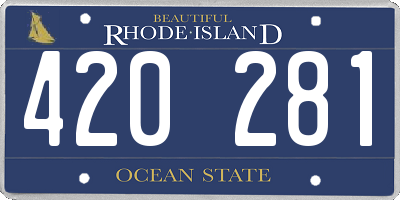 RI license plate 420281