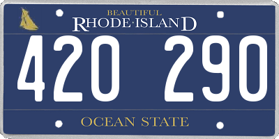 RI license plate 420290