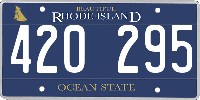 RI license plate 420295