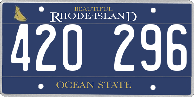 RI license plate 420296