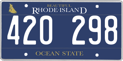RI license plate 420298