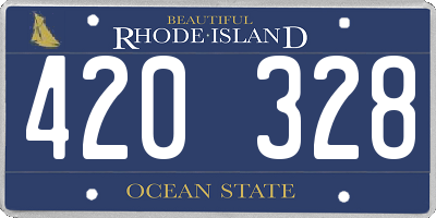 RI license plate 420328