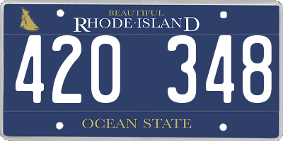 RI license plate 420348