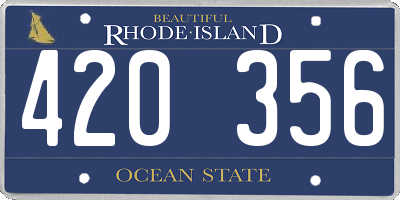 RI license plate 420356