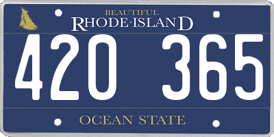 RI license plate 420365