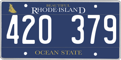 RI license plate 420379
