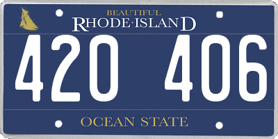 RI license plate 420406