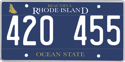 RI license plate 420455