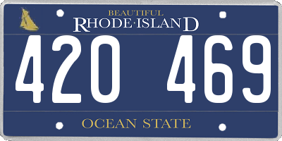 RI license plate 420469