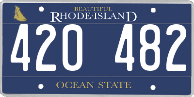 RI license plate 420482