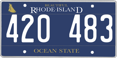 RI license plate 420483