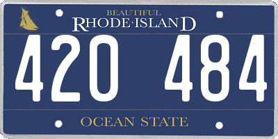 RI license plate 420484