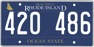 RI license plate 420486